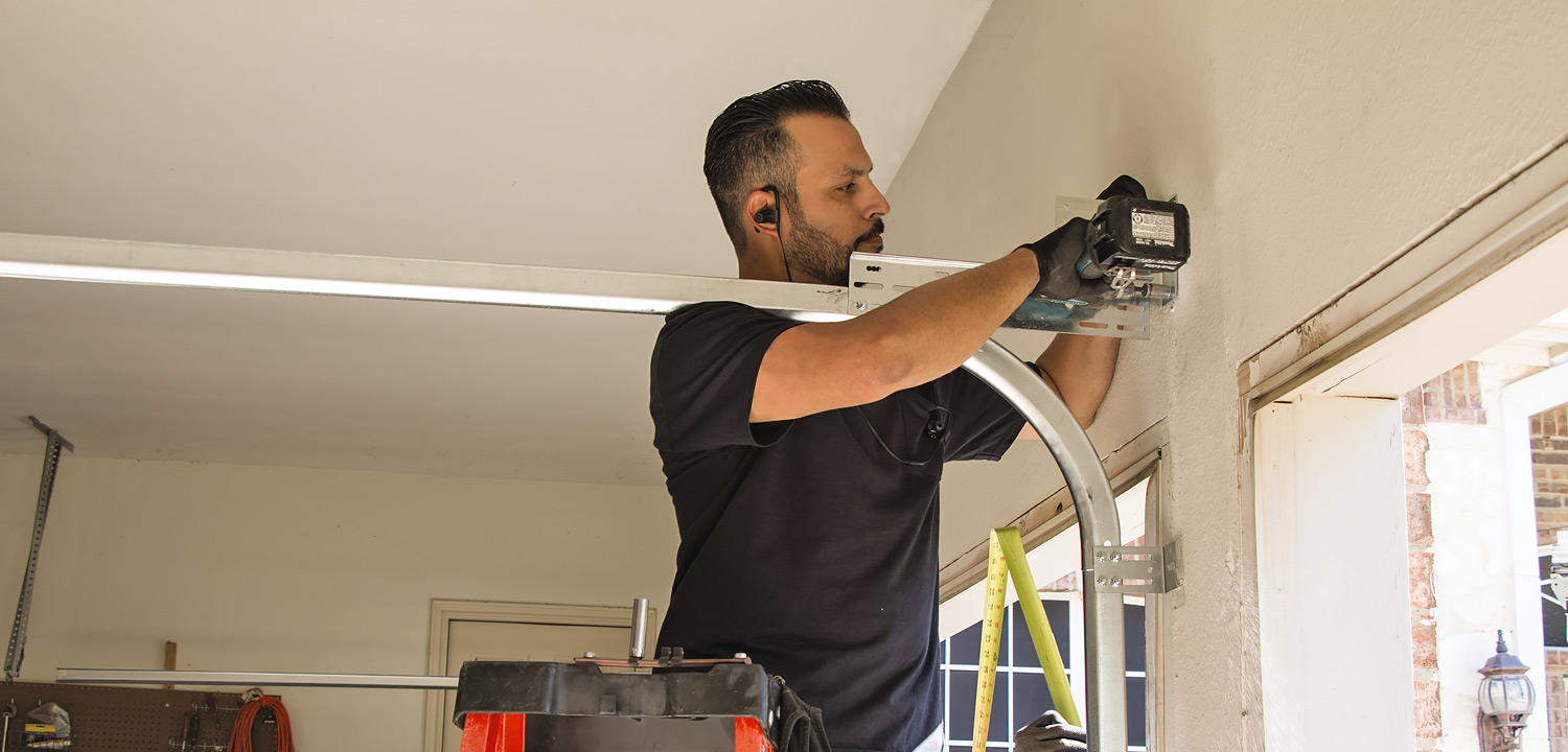 Repaired Overhead Garage Door